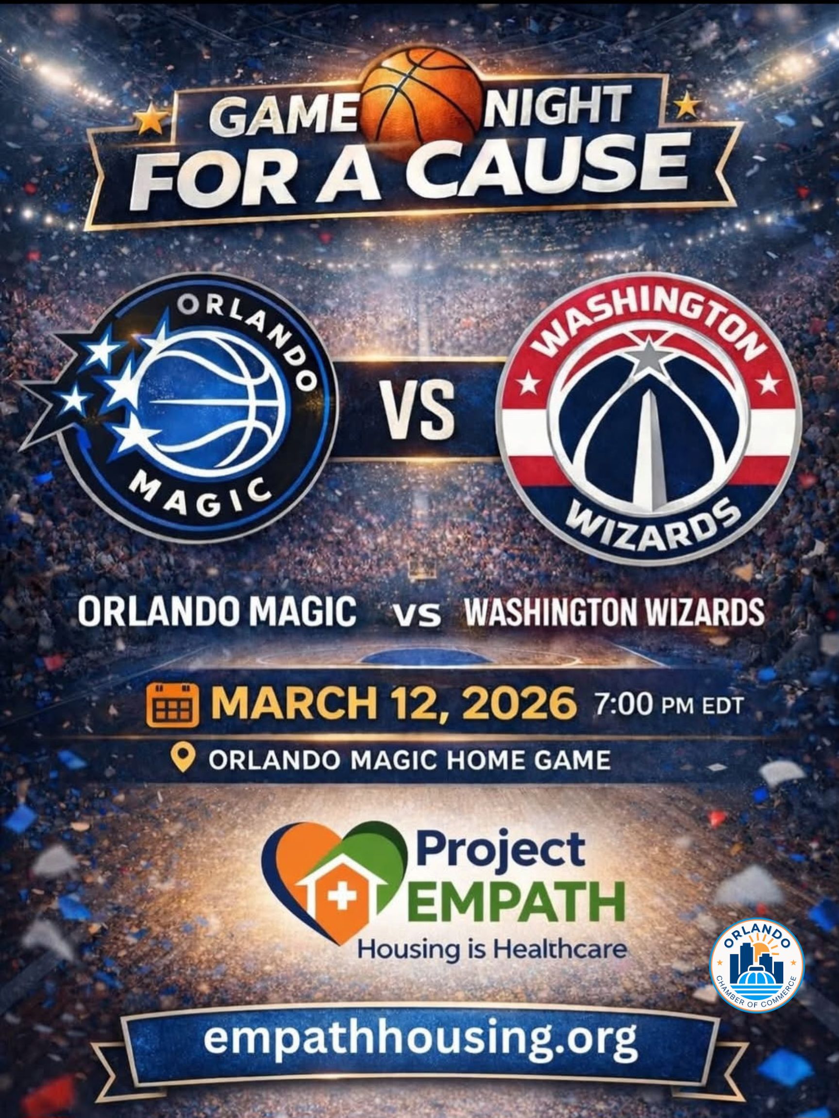 Game Night for a Cause: Orlando Magic vs Washington Wizards image