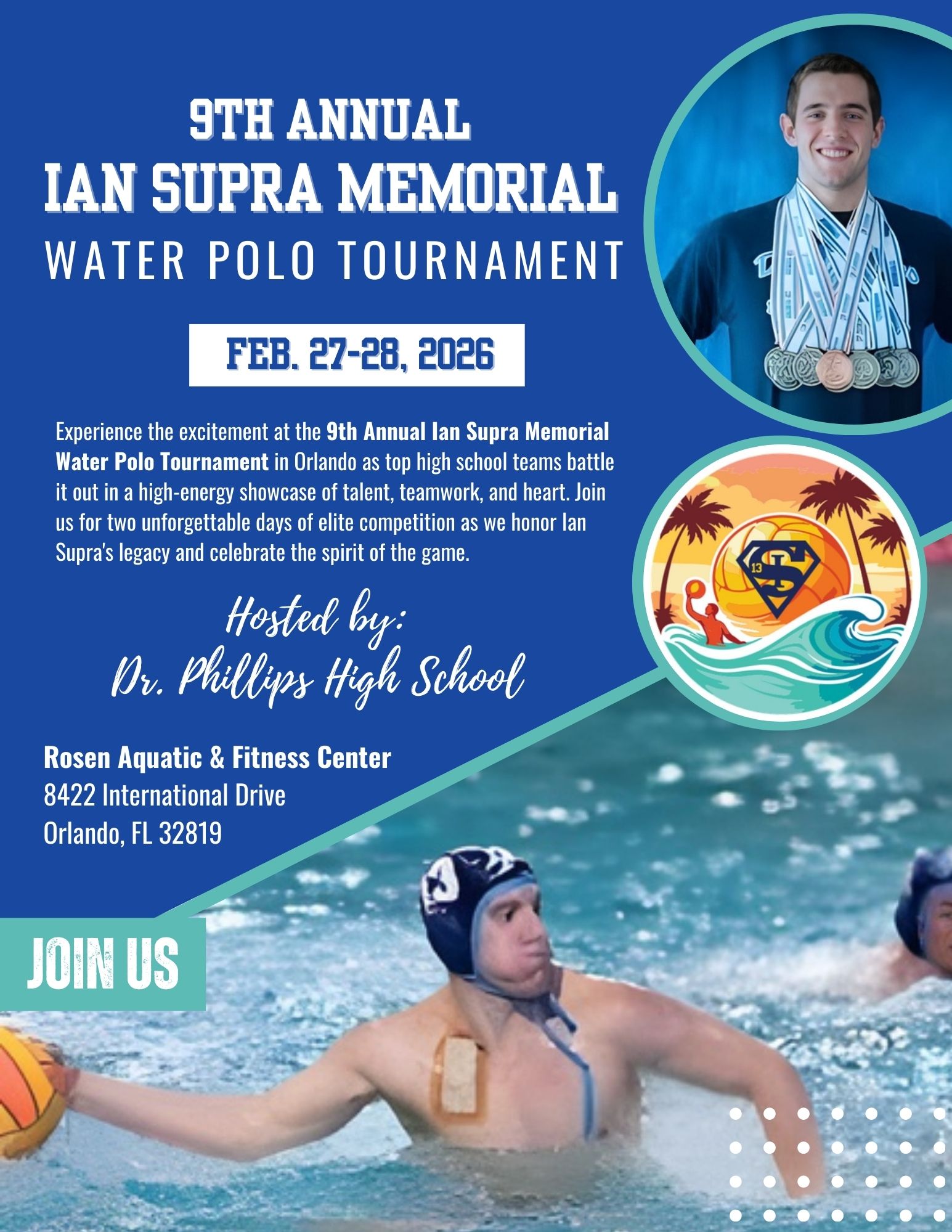 9th Annual Ian Supra Memorial Water Polo Tournament image